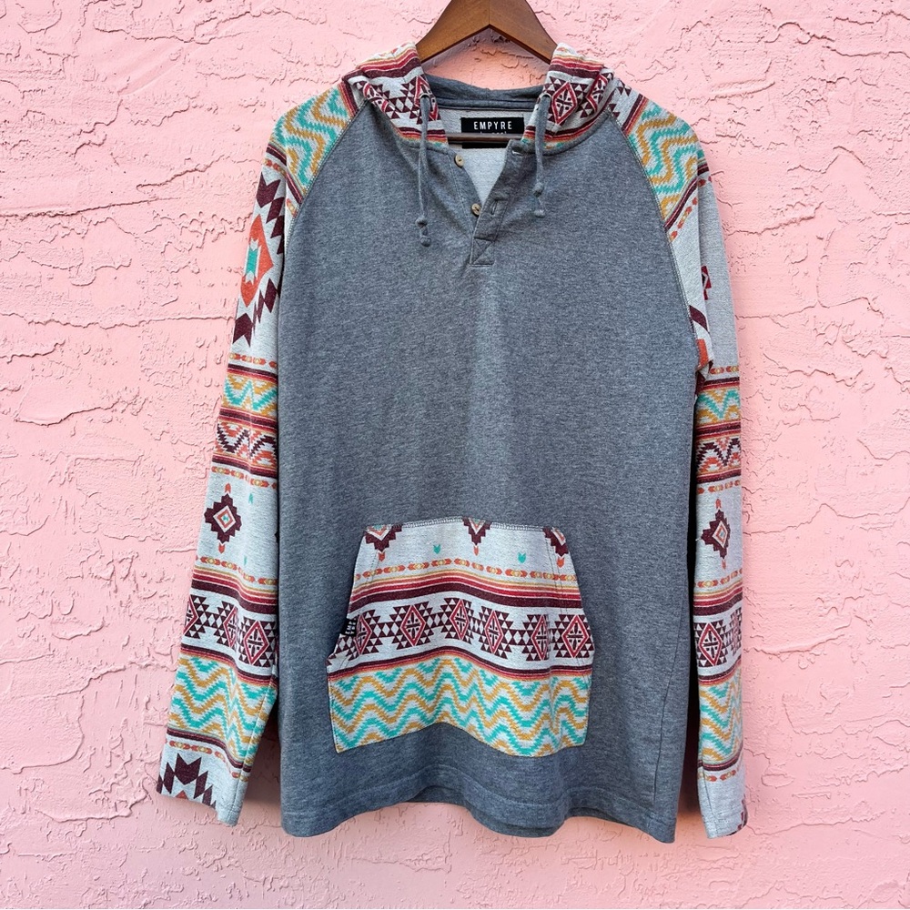 Empyre Sweatshirt Hoodie Tribal Native Aztec Adult Size Large